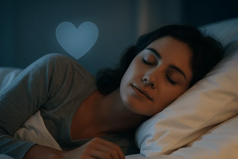 “Peaceful sleeping person