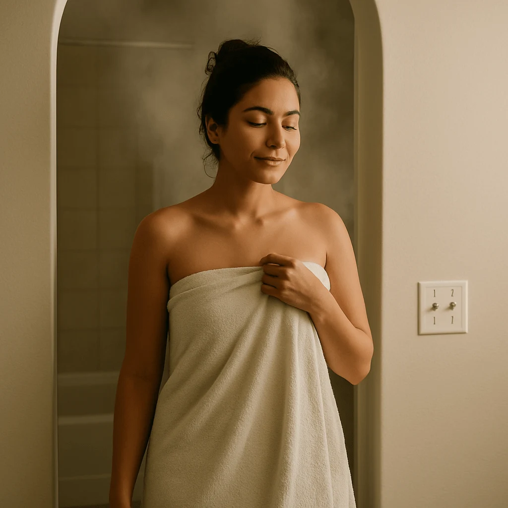 cold showers before bed for sleep: an evening lukewarm shower routine