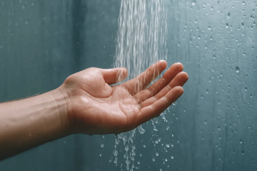Cool water from a shower to calm the nervous system and ease into sleep