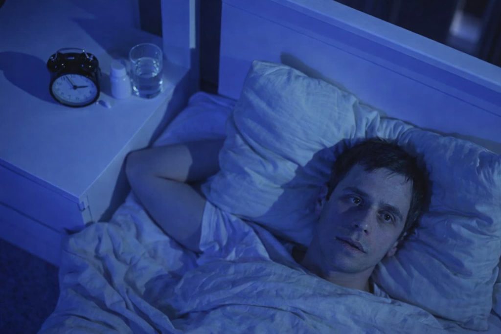 Person awake at night after long daytime nap