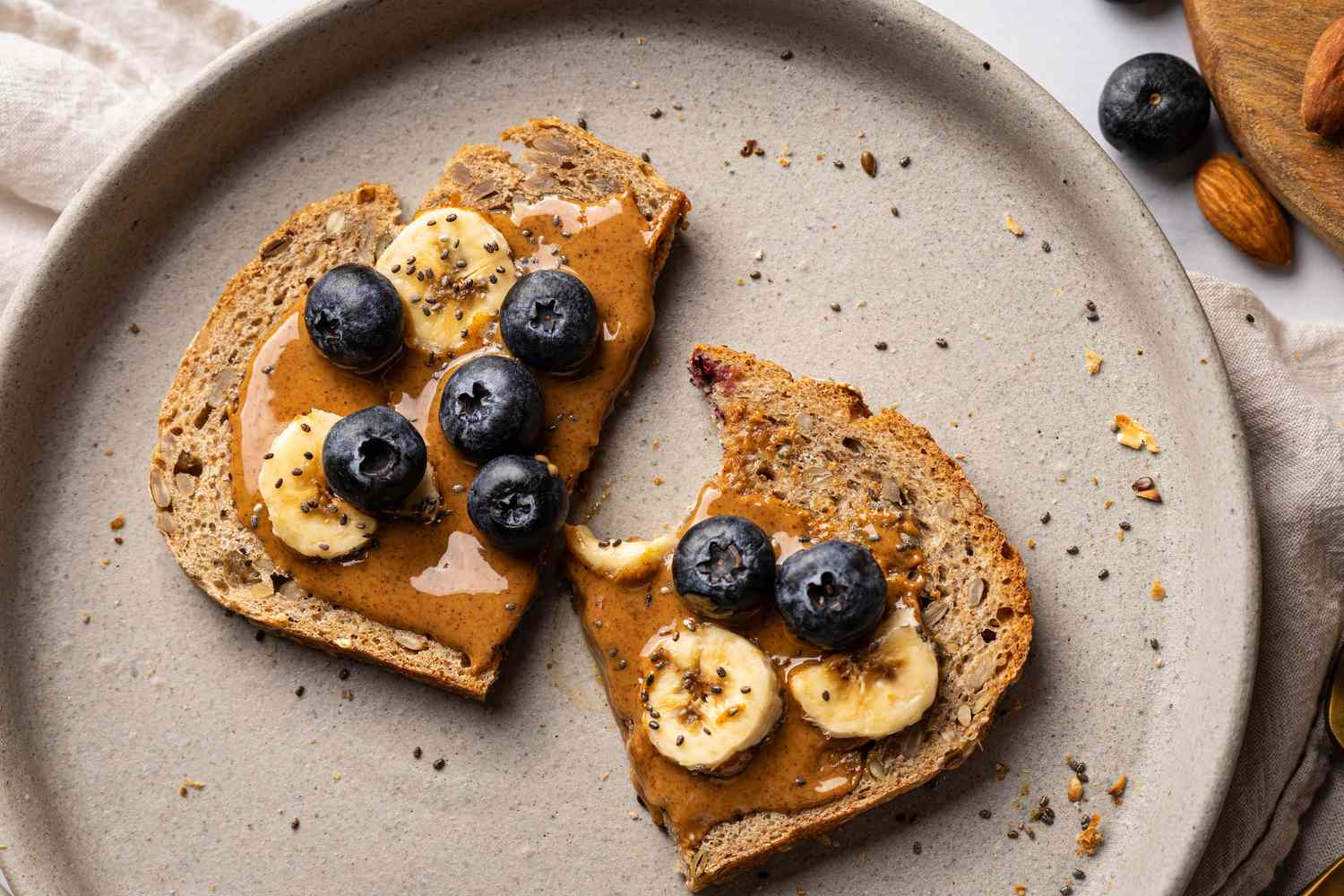 Healthy bedtime snack prepared in the evening to support stable blood sugar overnight for people with diabetes.